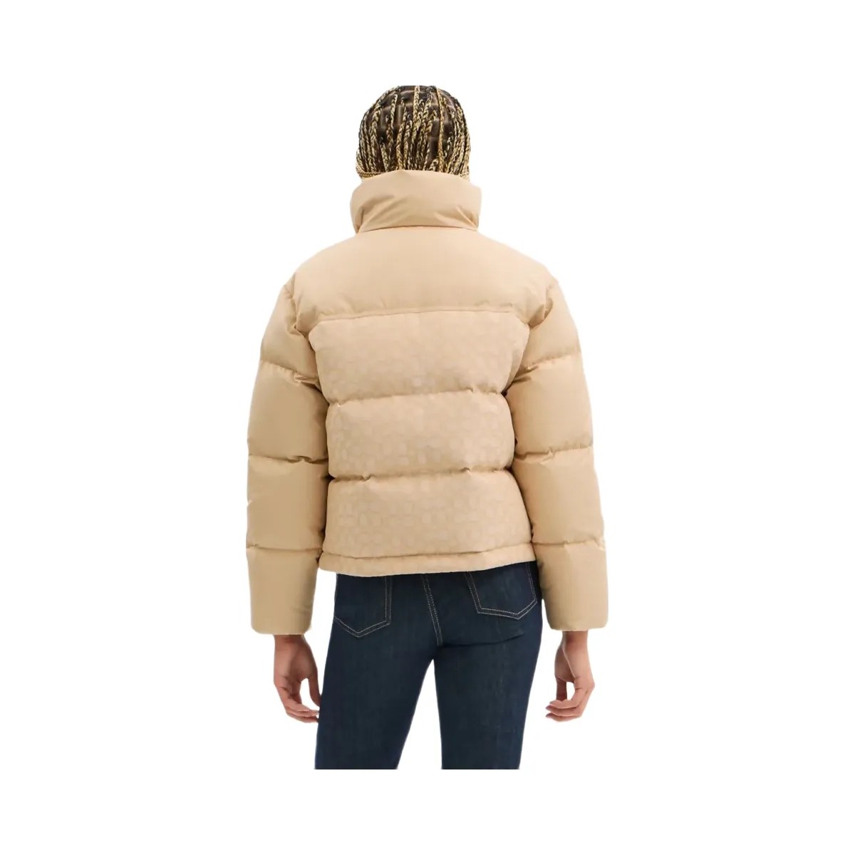 Coach Signature Down Jacket Light Khaki - HypeFly India View 3