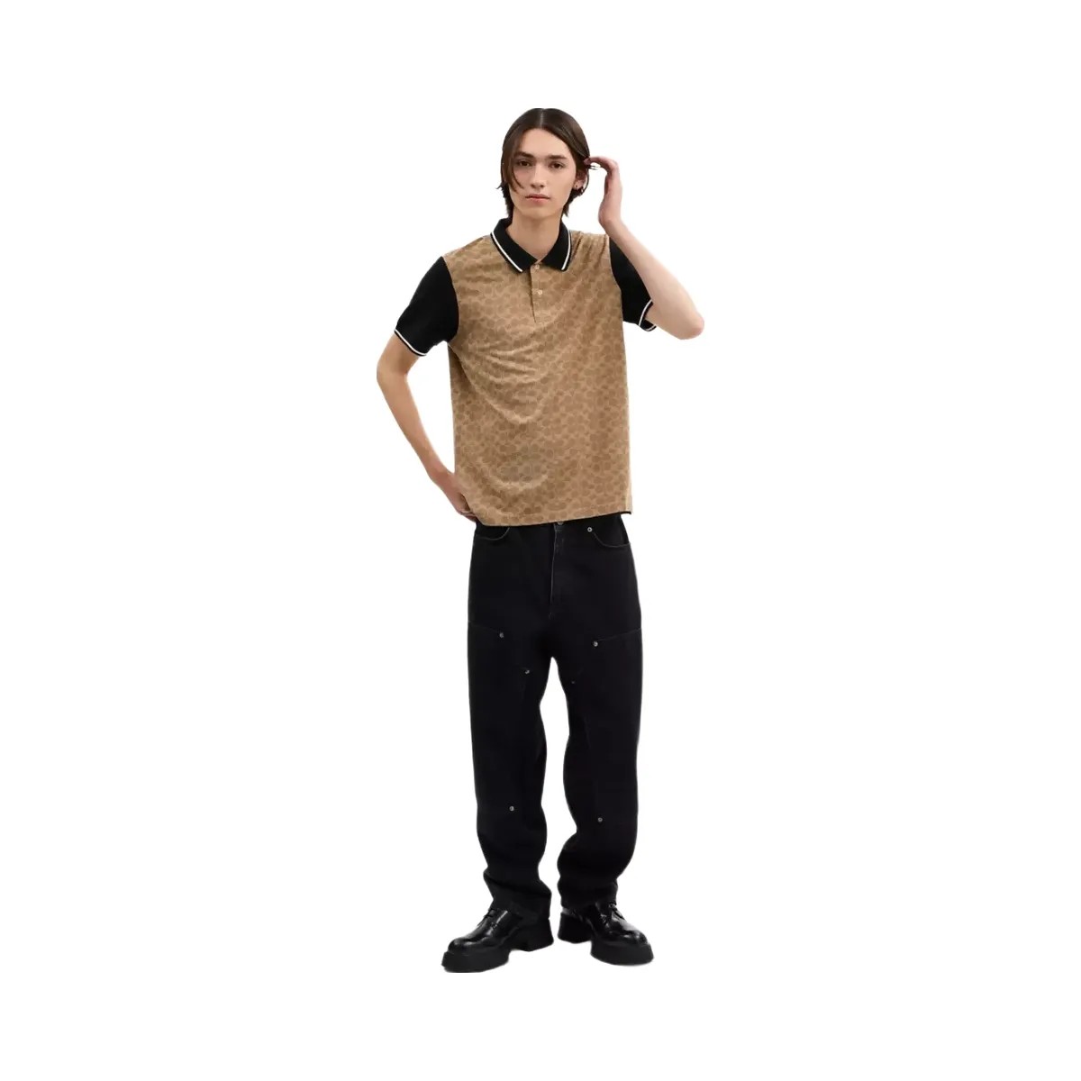 Coach Signature Polo in Tan Signature - HypeFly India View 2