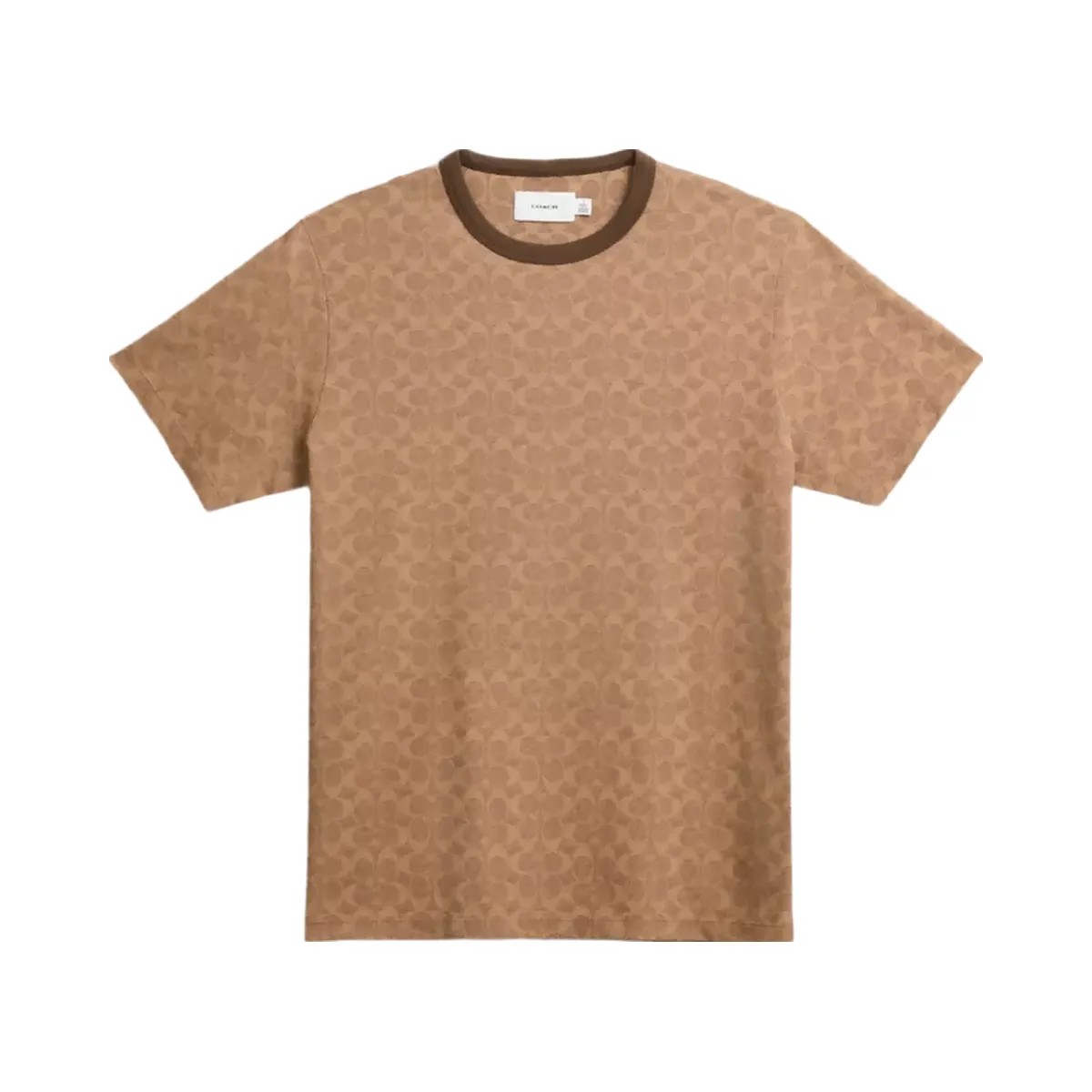 Coach Signature T-Shirt in Tan Signature - HypeFly India View 1