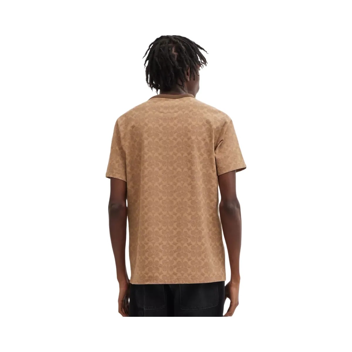 Coach Signature T-Shirt in Tan Signature - HypeFly India View 3
