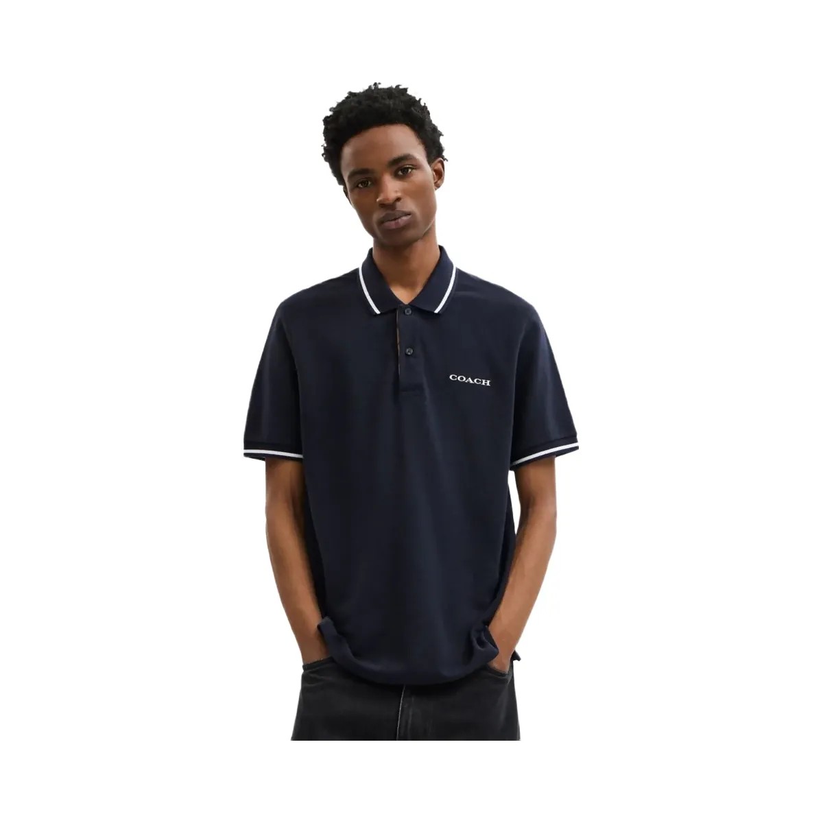 Coach Signature Trim Polo Navy - HypeFly India View 2