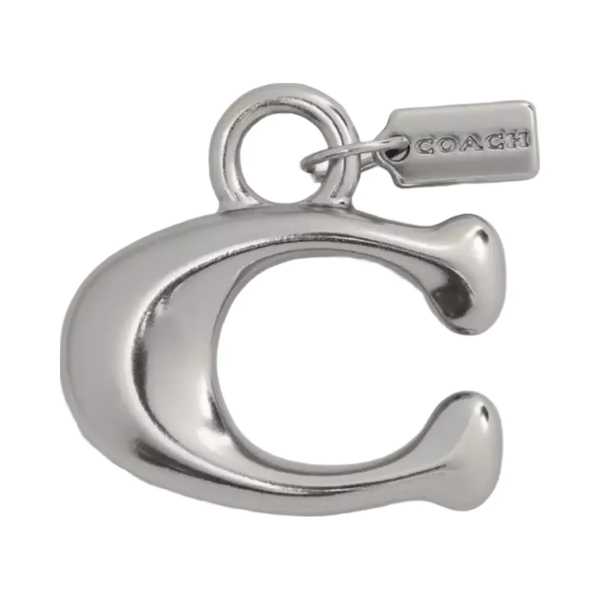 Coach Small Signature Shoe Charm in Silver - HypeFly India View 1