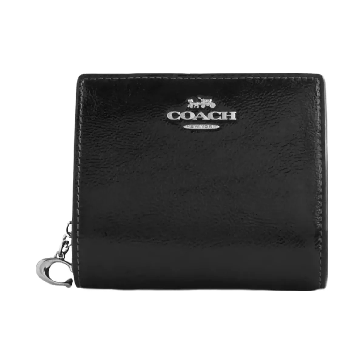 Coach Snap Wallet in Silver Black - HypeFly India View 1