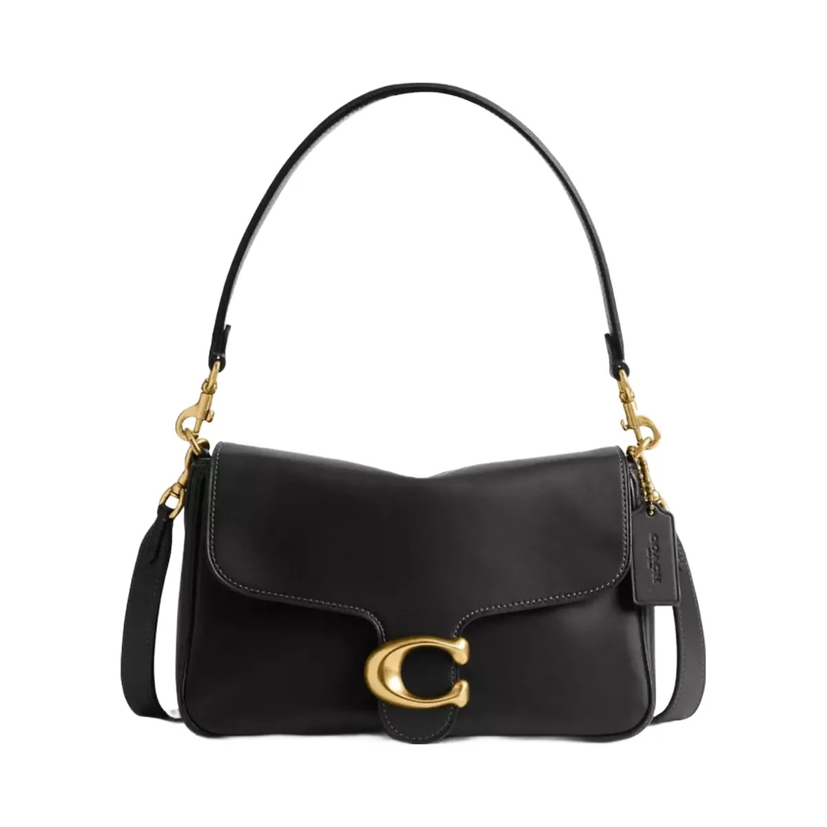 Coach Soft Tabby Shoulder Bag in Brass Black - HypeFly India View 1