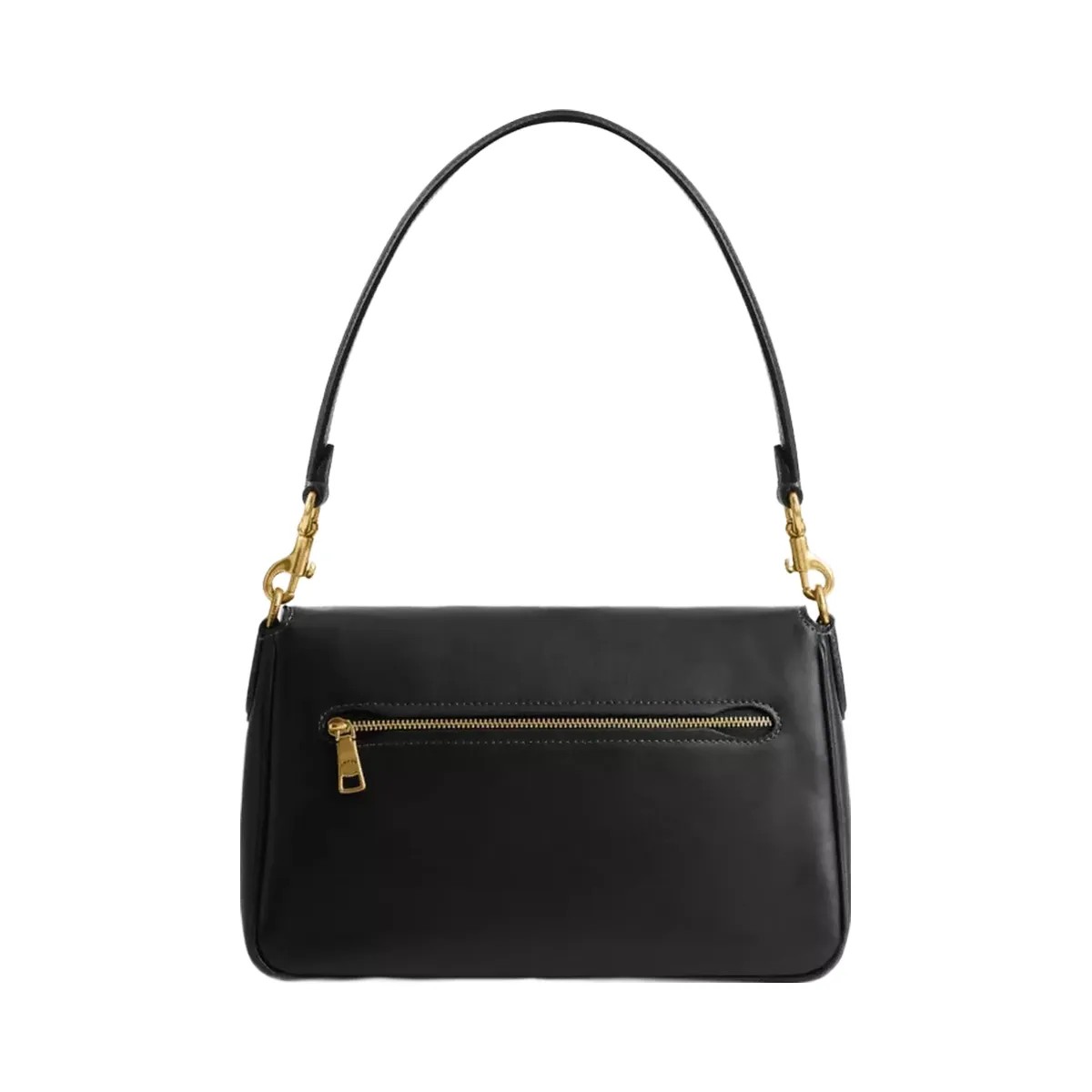 Coach Soft Tabby Shoulder Bag in Brass Black - HypeFly India View 3
