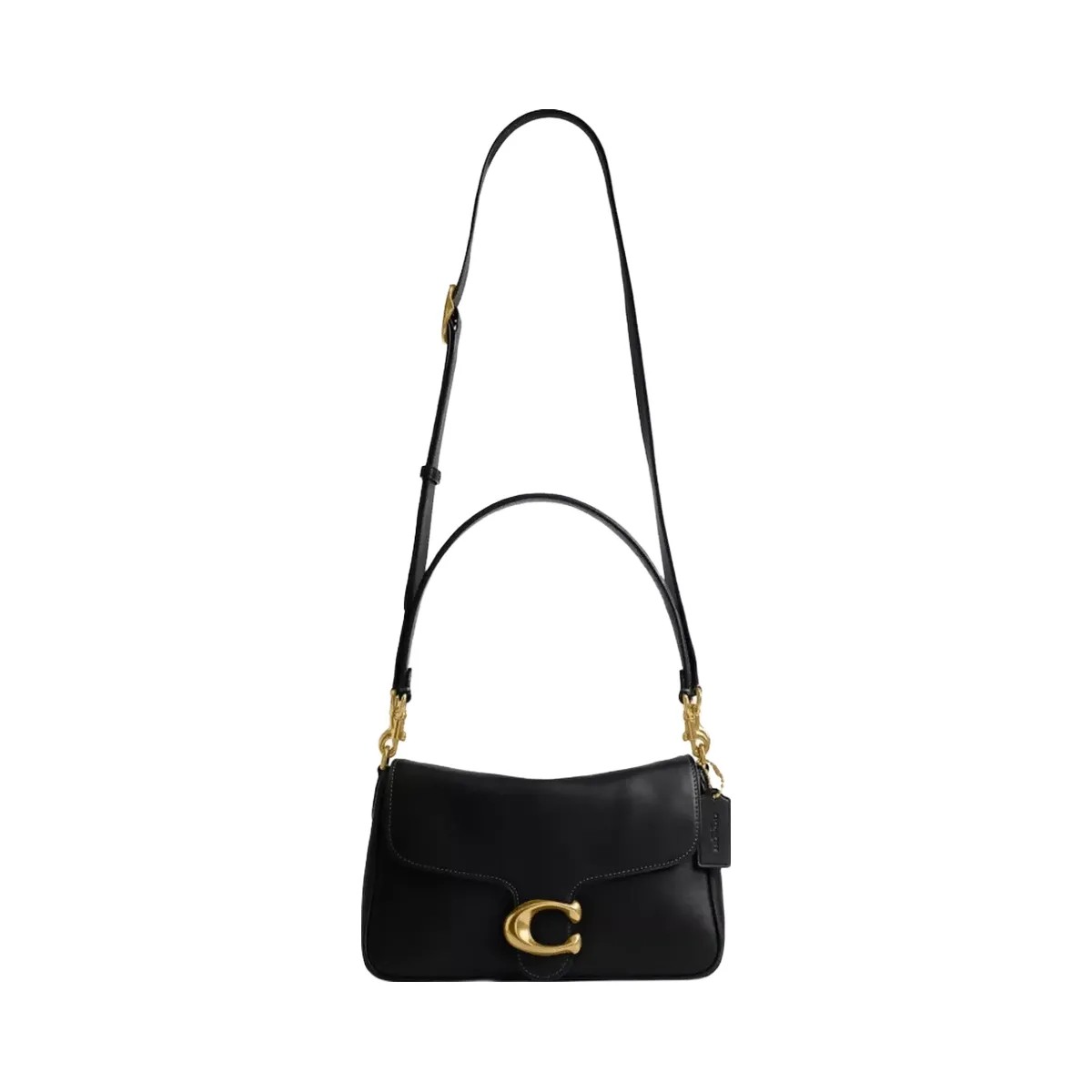Coach Soft Tabby Shoulder Bag in Brass Black - HypeFly India View 6