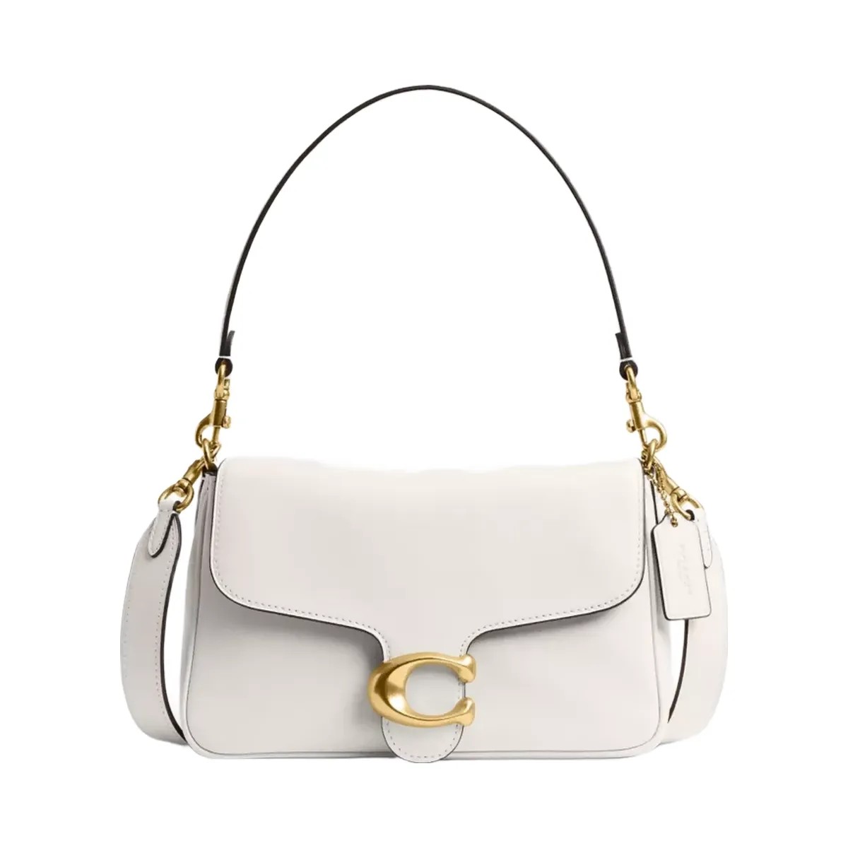 Coach Soft Tabby Shoulder Bag in Brass Chalk - HypeFly India View 1