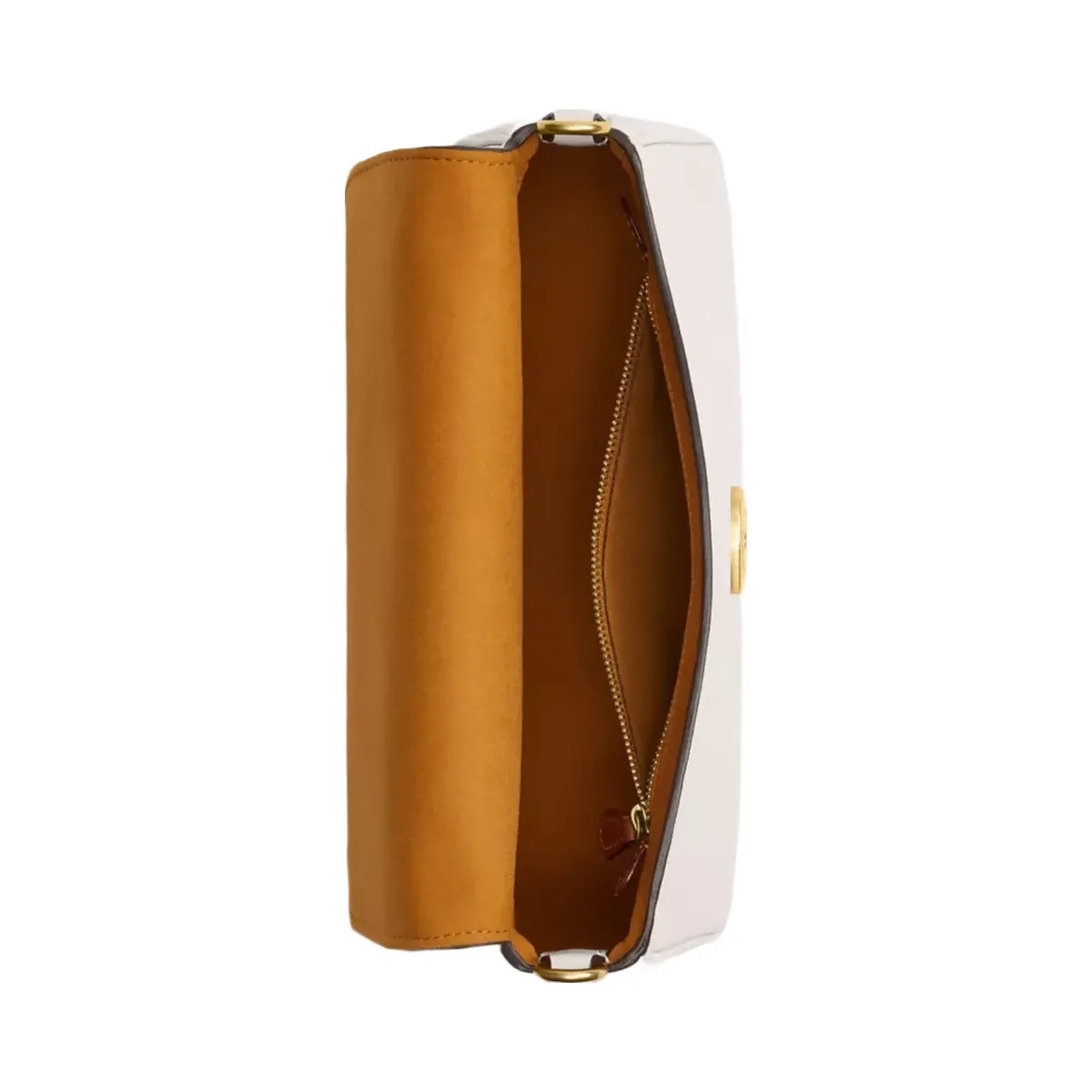 Coach Soft Tabby Shoulder Bag in Brass Chalk - HypeFly India View 5