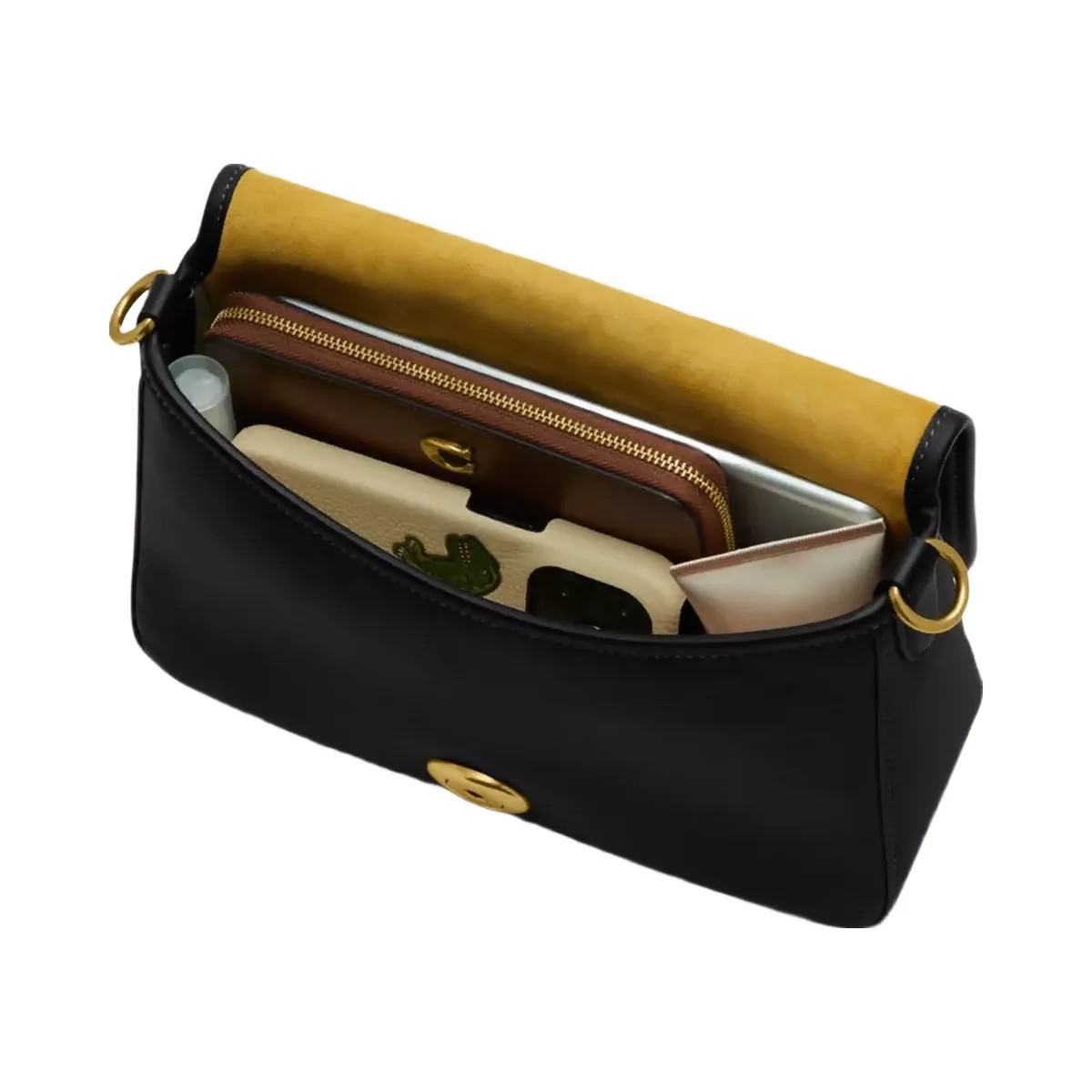 Coach Soft Tabby Shoulder Bag in Brass Ivory - HypeFly India View 3