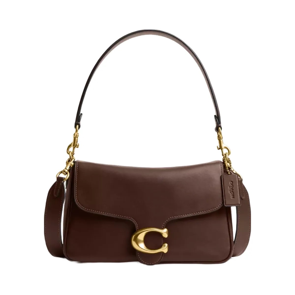 Coach Soft Tabby Shoulder Bag in Brass Maple - HypeFly India View 1