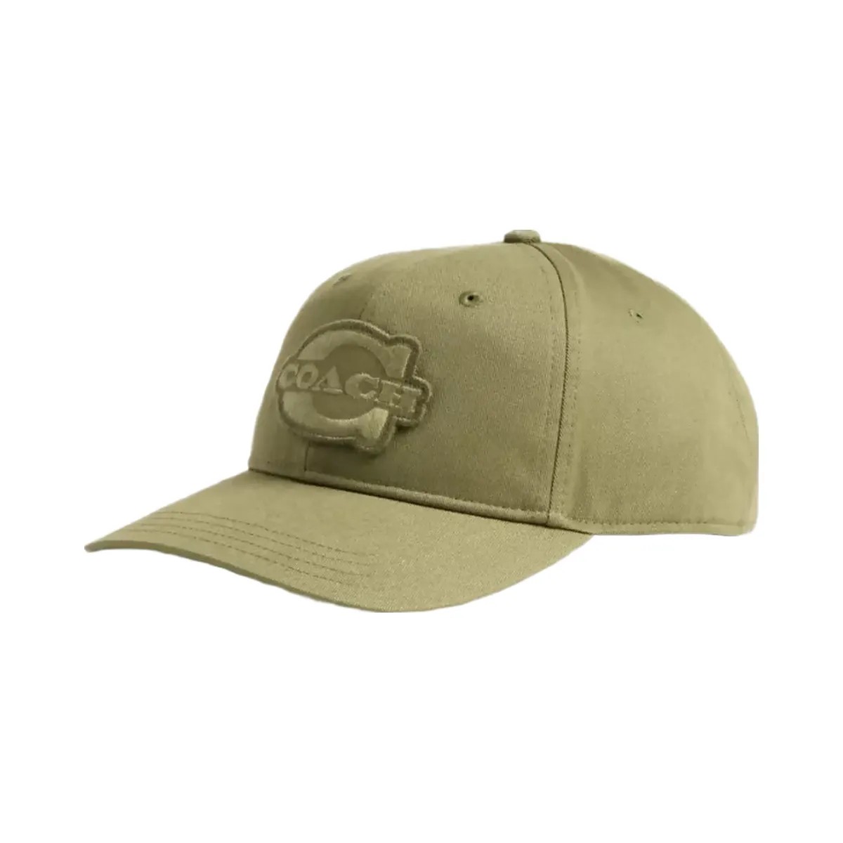 Coach Soho Flat Brim Baseball Hat in Olive - HypeFly India View 1