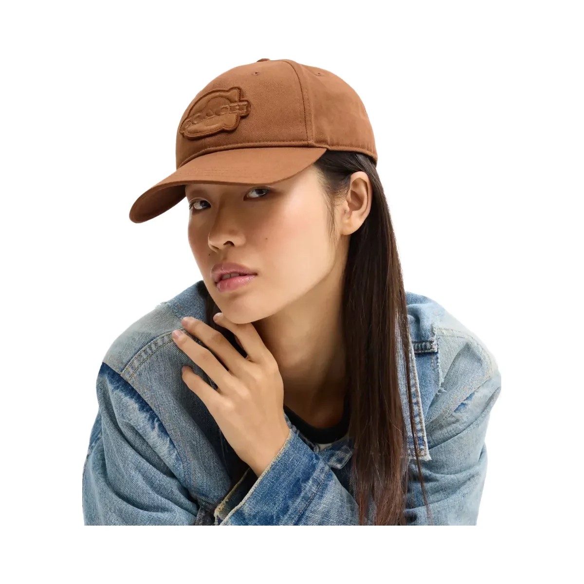 Coach Soho Flat Brim Baseball Hat in Sable - HypeFly India View 2
