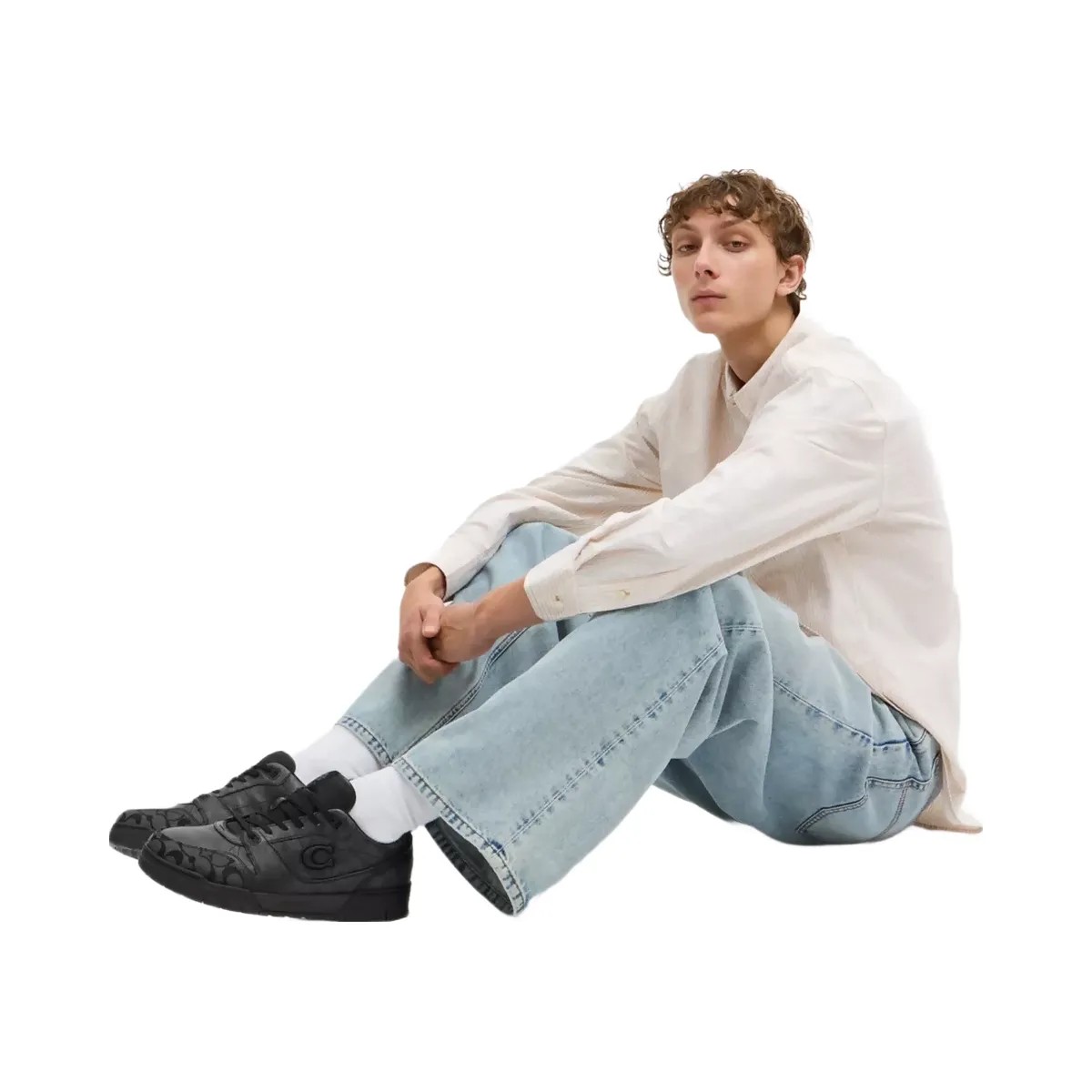 Coach Soho Sneaker In Signature in Black - HypeFly India View 6