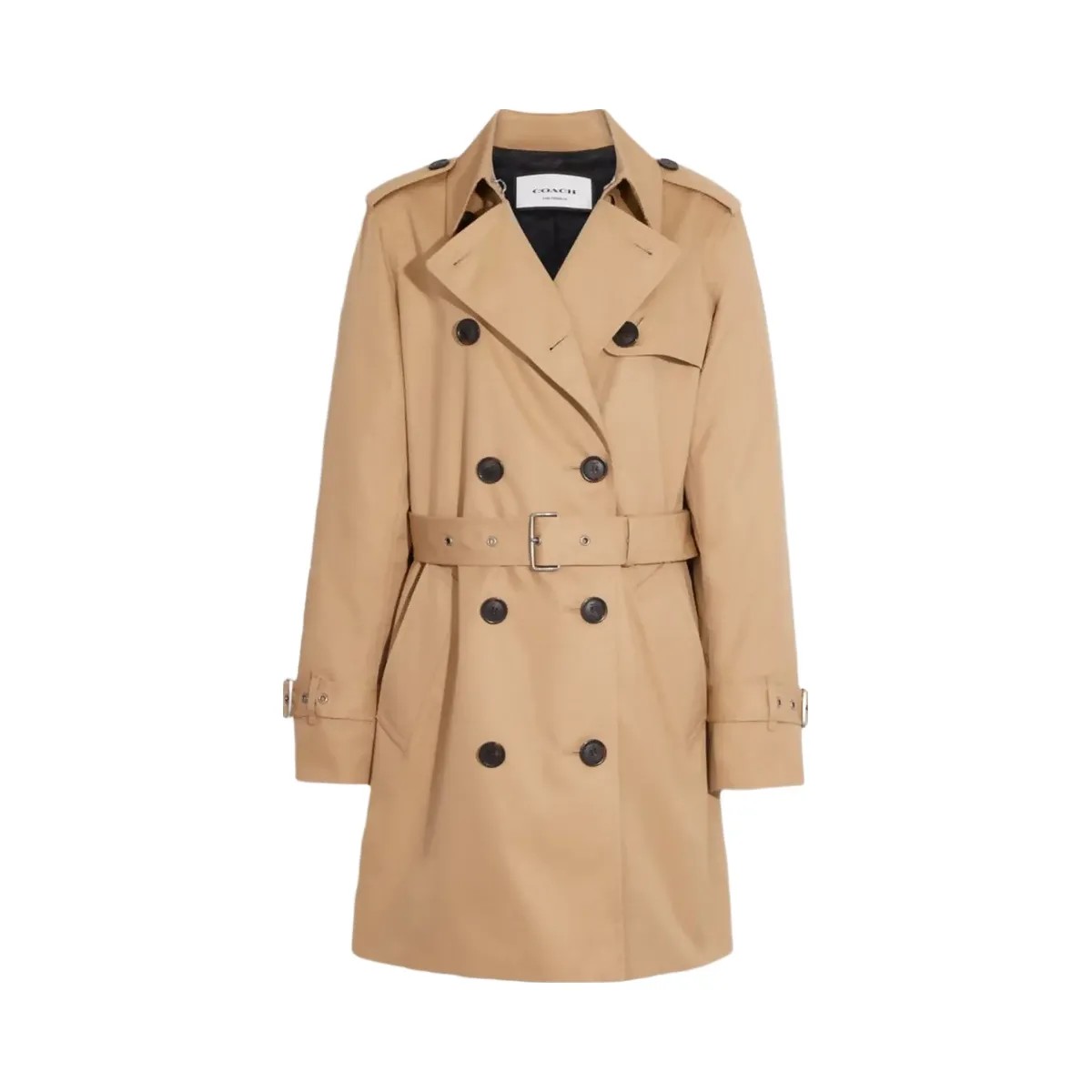 Coach Solid Mid Trench Classic Khaki - HypeFly India View 1