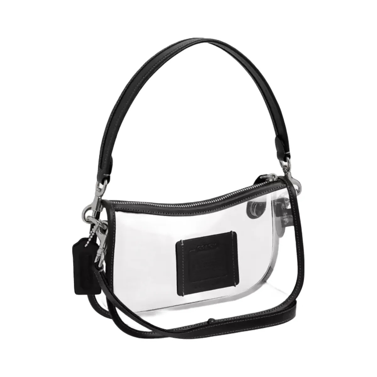Coach Stadium Swinger Bag in Silver Black - HypeFly India View 2