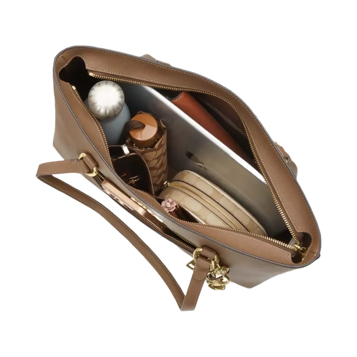 Coach Station Tote Bag in Gold Dark Stone - HypeFly India View 3