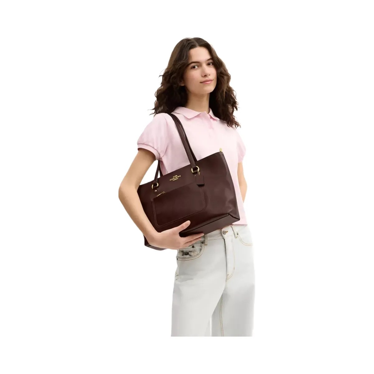 Coach Station Tote Bag in Gold Maple - HypeFly India View 6