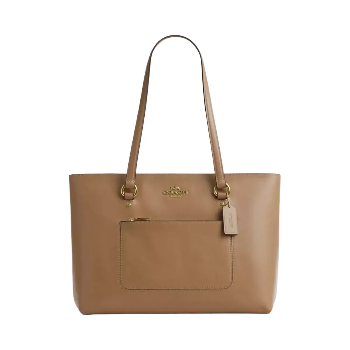 Coach Station Tote Bag in Gold Sandy Beige - HypeFly India View 1