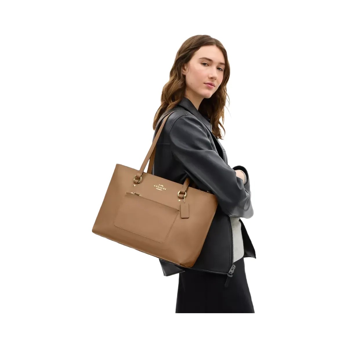 Coach Station Tote Bag in Gold Sandy Beige - HypeFly India View 6