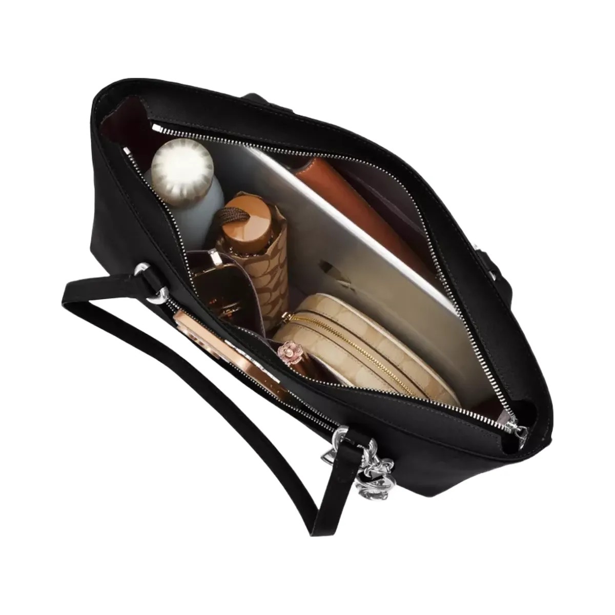Coach Station Tote Bag in Silver Black - HypeFly India View 3