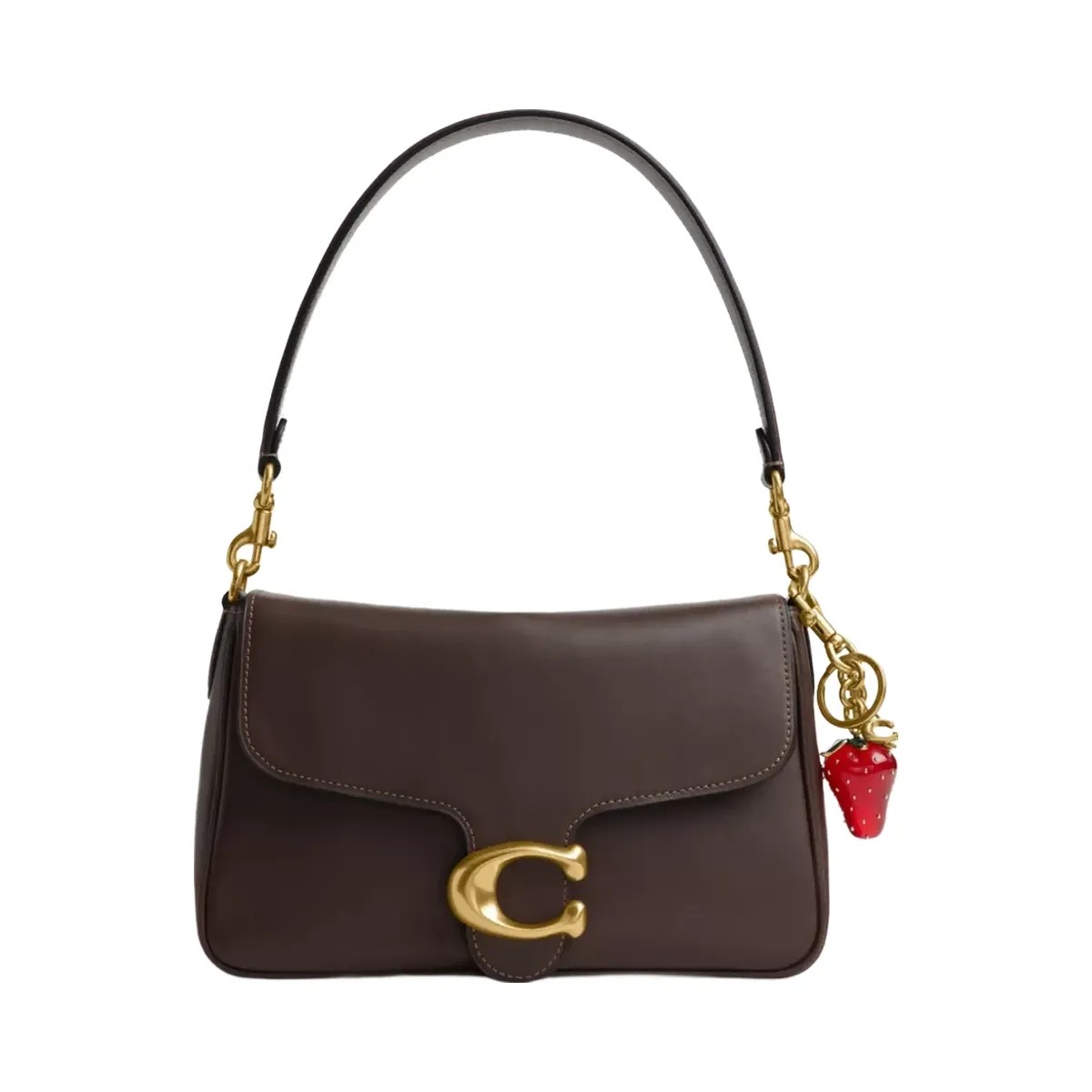 Coach Strawberry Bag Charm in Brass Red - HypeFly India View 2