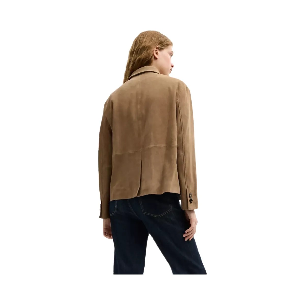 Coach Suede Coat in Umber - HypeFly India View 3
