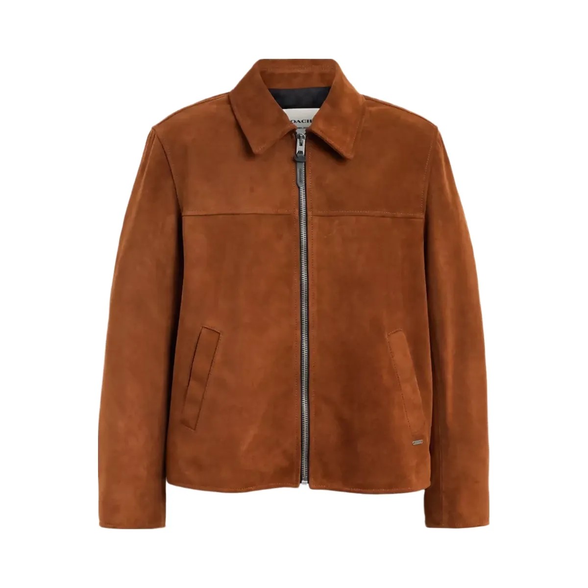 Coach Suede Jacket in Brown - HypeFly India View 1