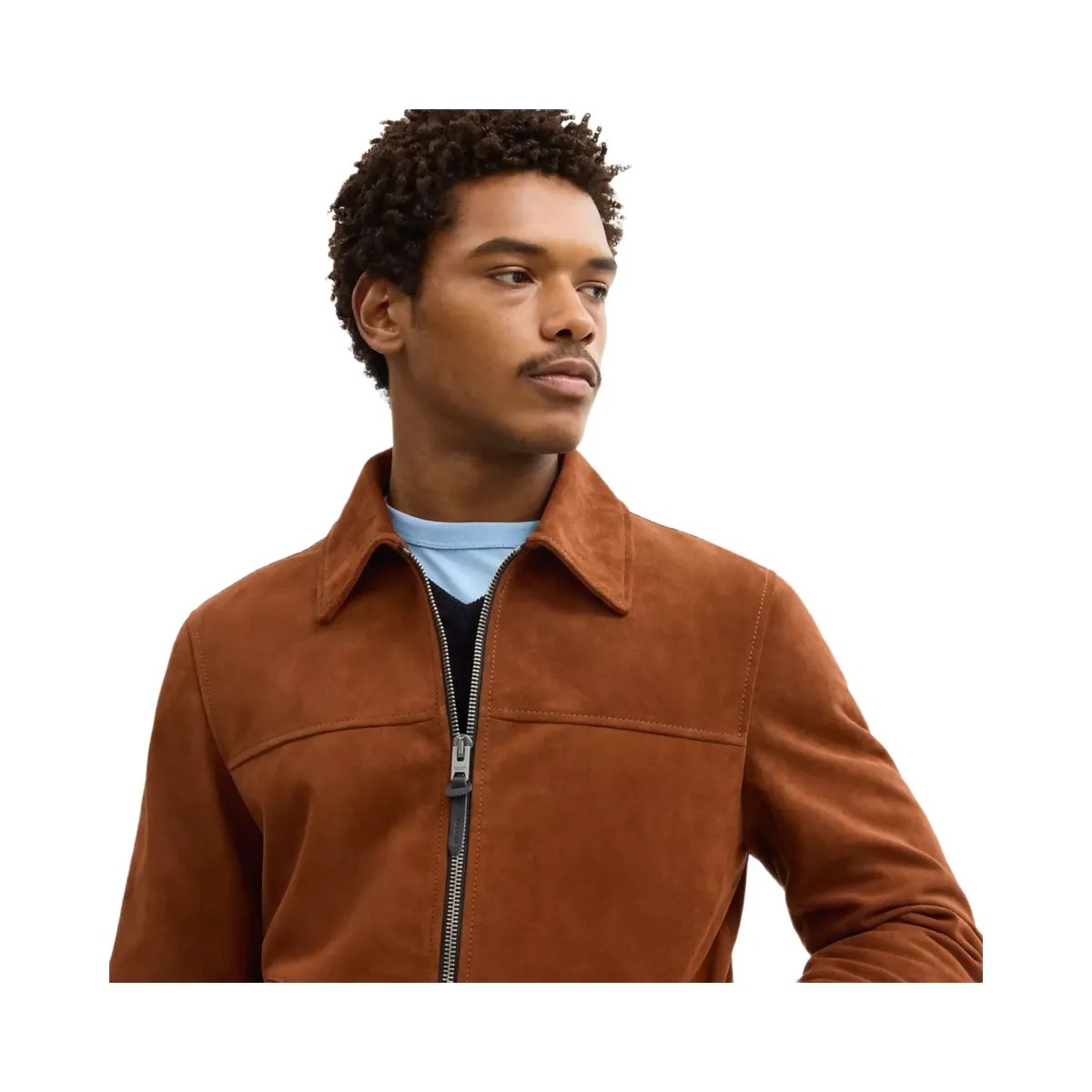 Coach Suede Jacket in Brown - HypeFly India View 4
