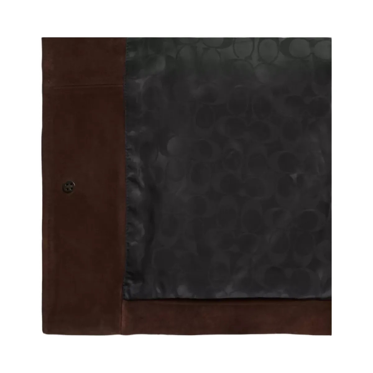 Coach Suede Shirt Jacket in Dark Brown - HypeFly India View 2