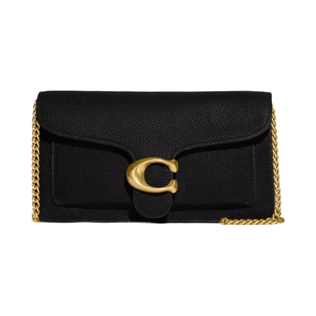 Coach Tabby Chain Clutch in Brass Black - HypeFly India View 1