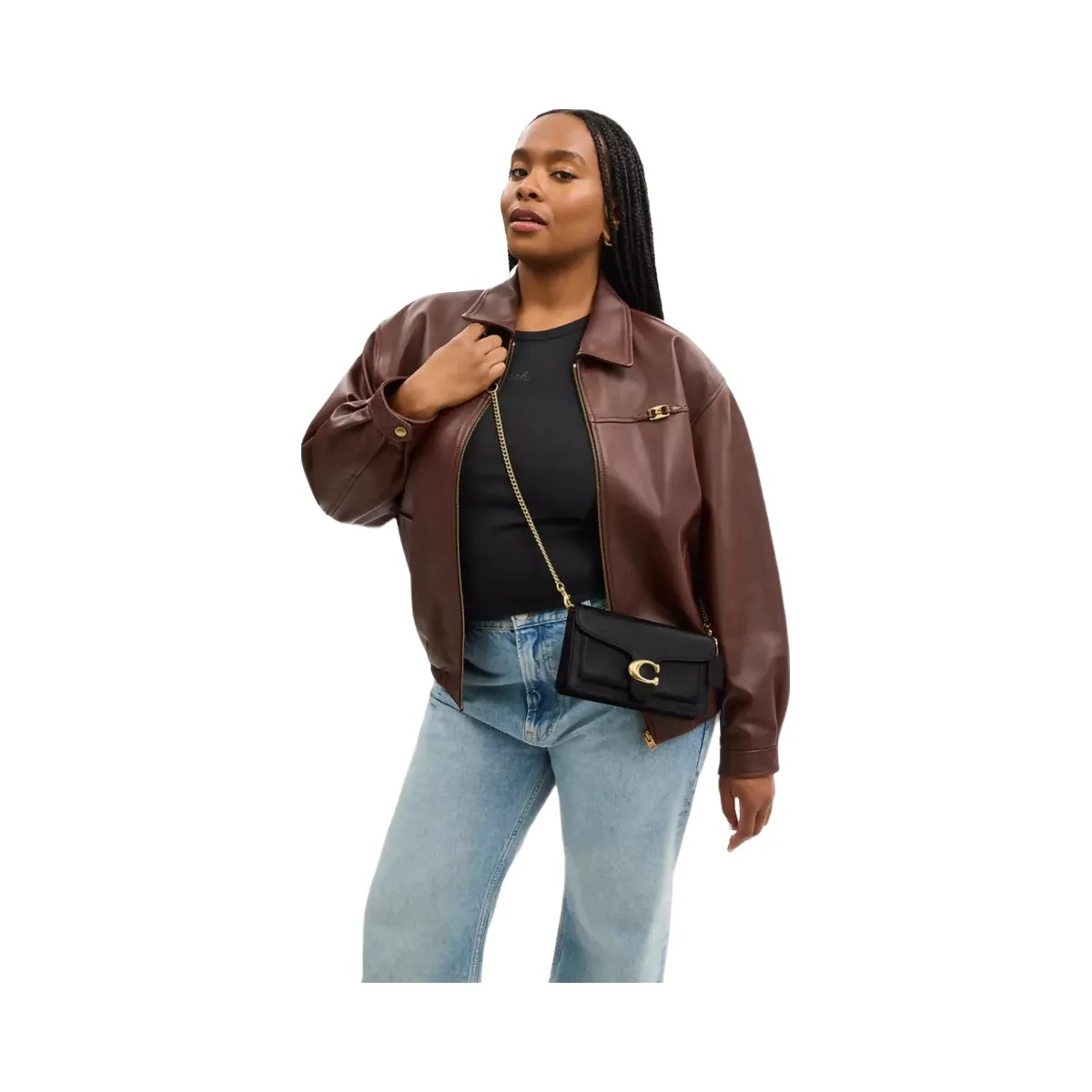Coach Tabby Chain Clutch in Brass Black - HypeFly India View 6