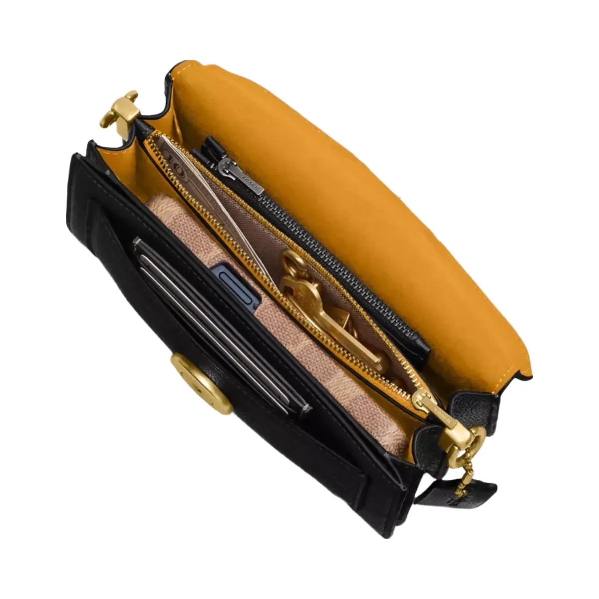Coach Tabby Shoulder Bag 20 in Brass Black - HypeFly India View 4