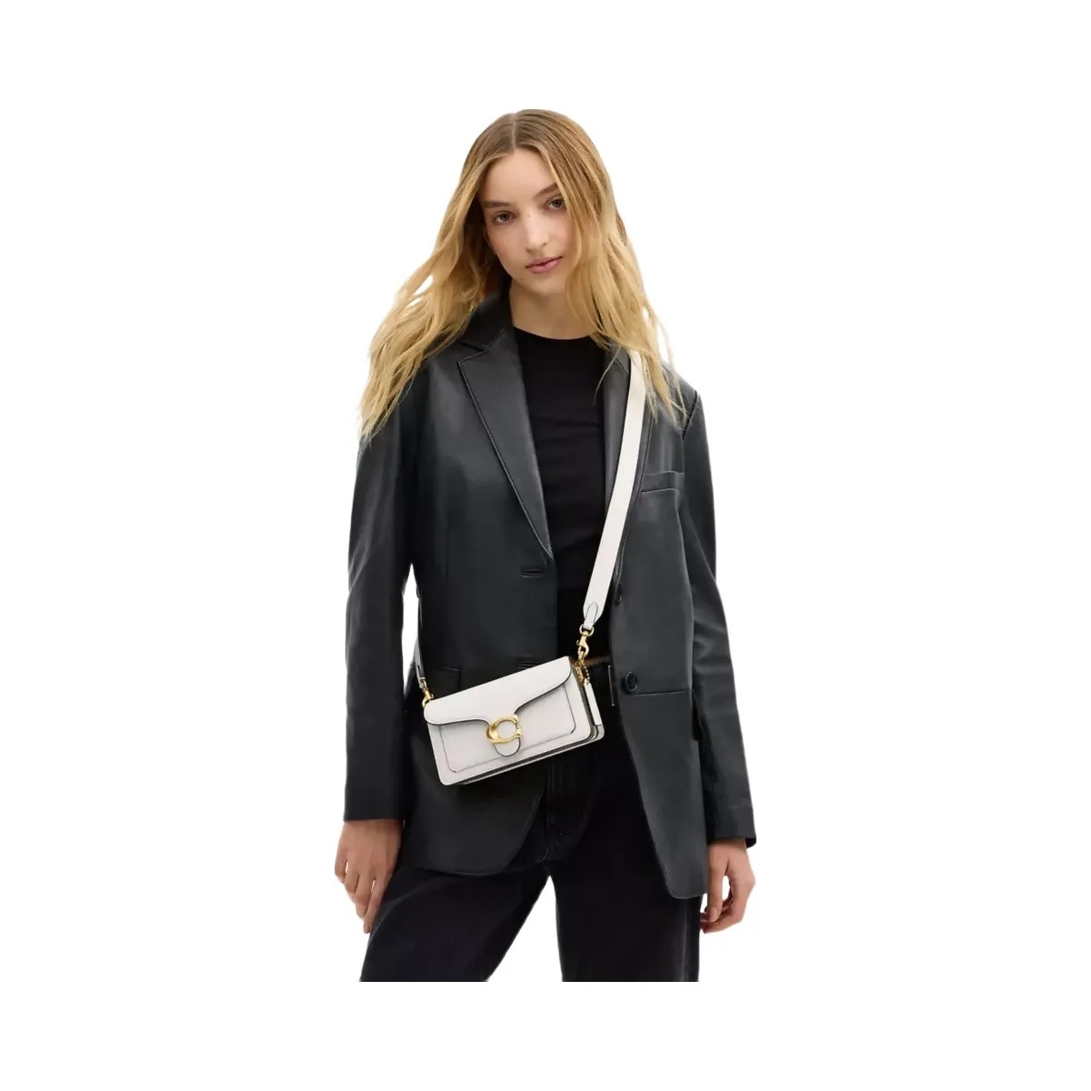 Coach Tabby Shoulder Bag 20 in Brass Chalk - HypeFly India View 6