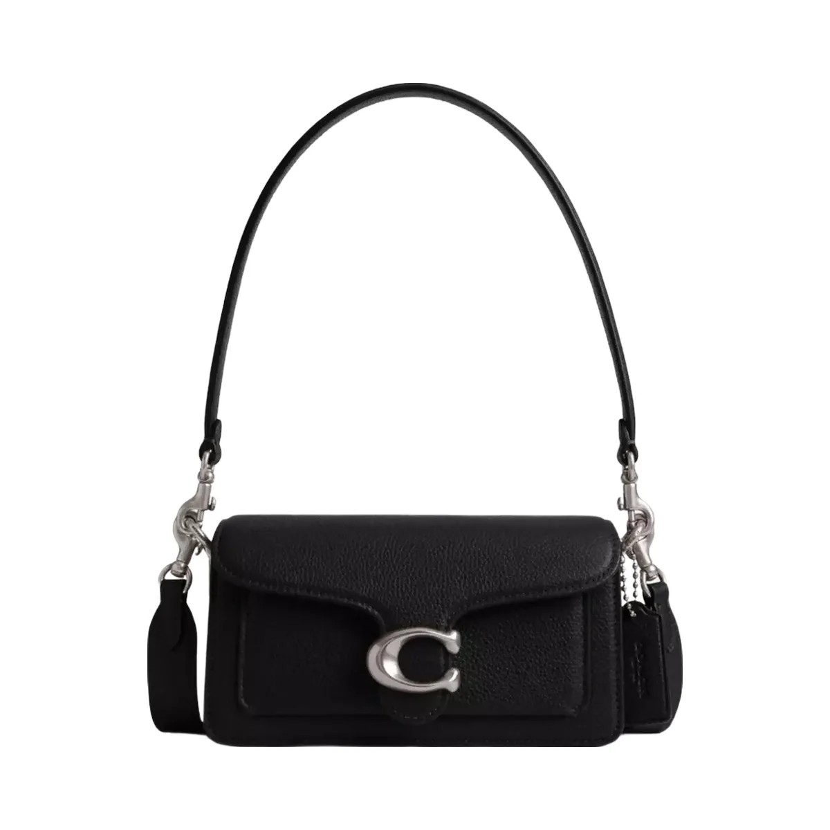 Coach Tabby Shoulder Bag 20 in Silver Black - HypeFly India View 1