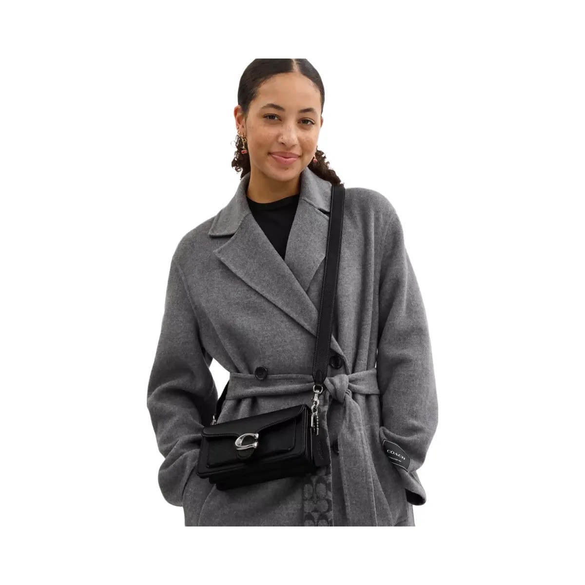 Coach Tabby Shoulder Bag 20 in Silver Black - HypeFly India View 6