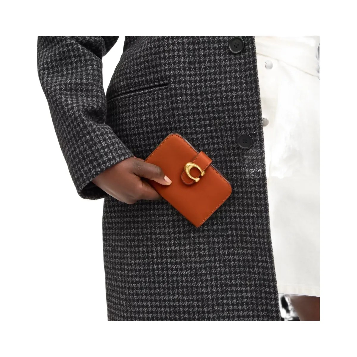 Coach Tabby Wallet in Brass Amber Brown - HypeFly India View 4