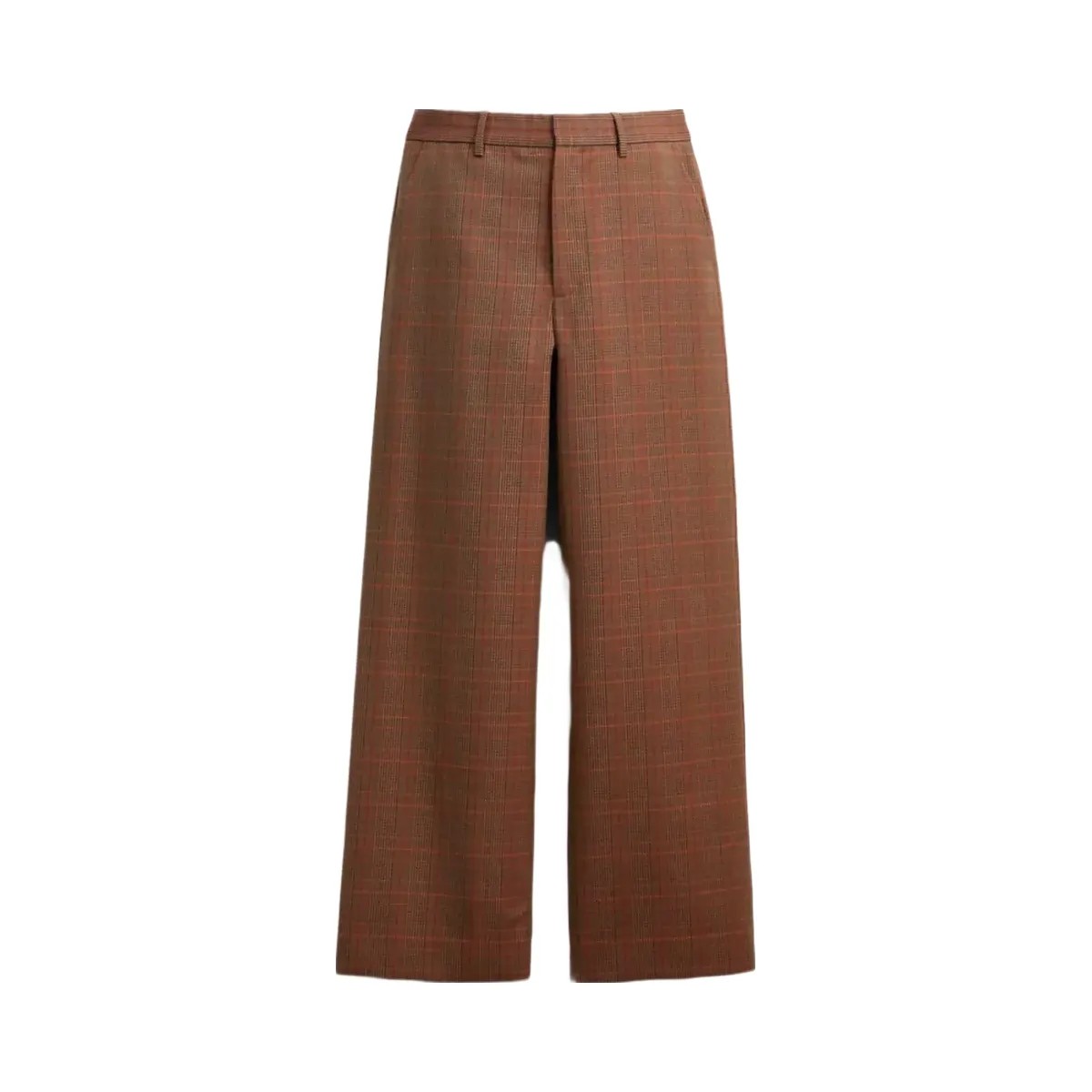Coach Tailored Pants in Orange Pink Plaid - HypeFly India View 1