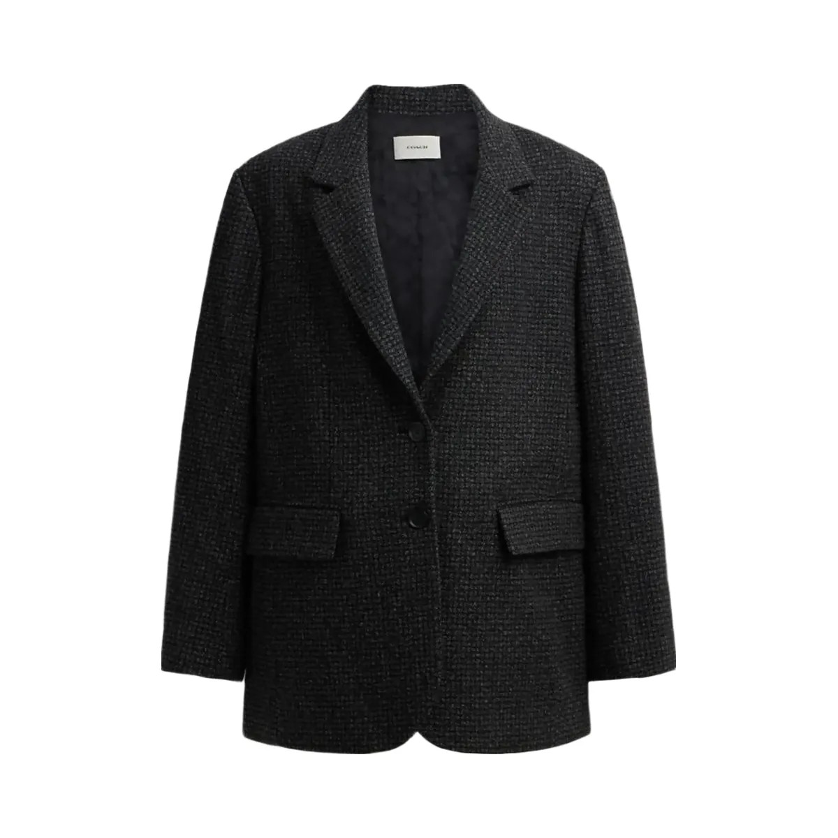 Coach Tailored Wool Jacket Black - HypeFly India View 1