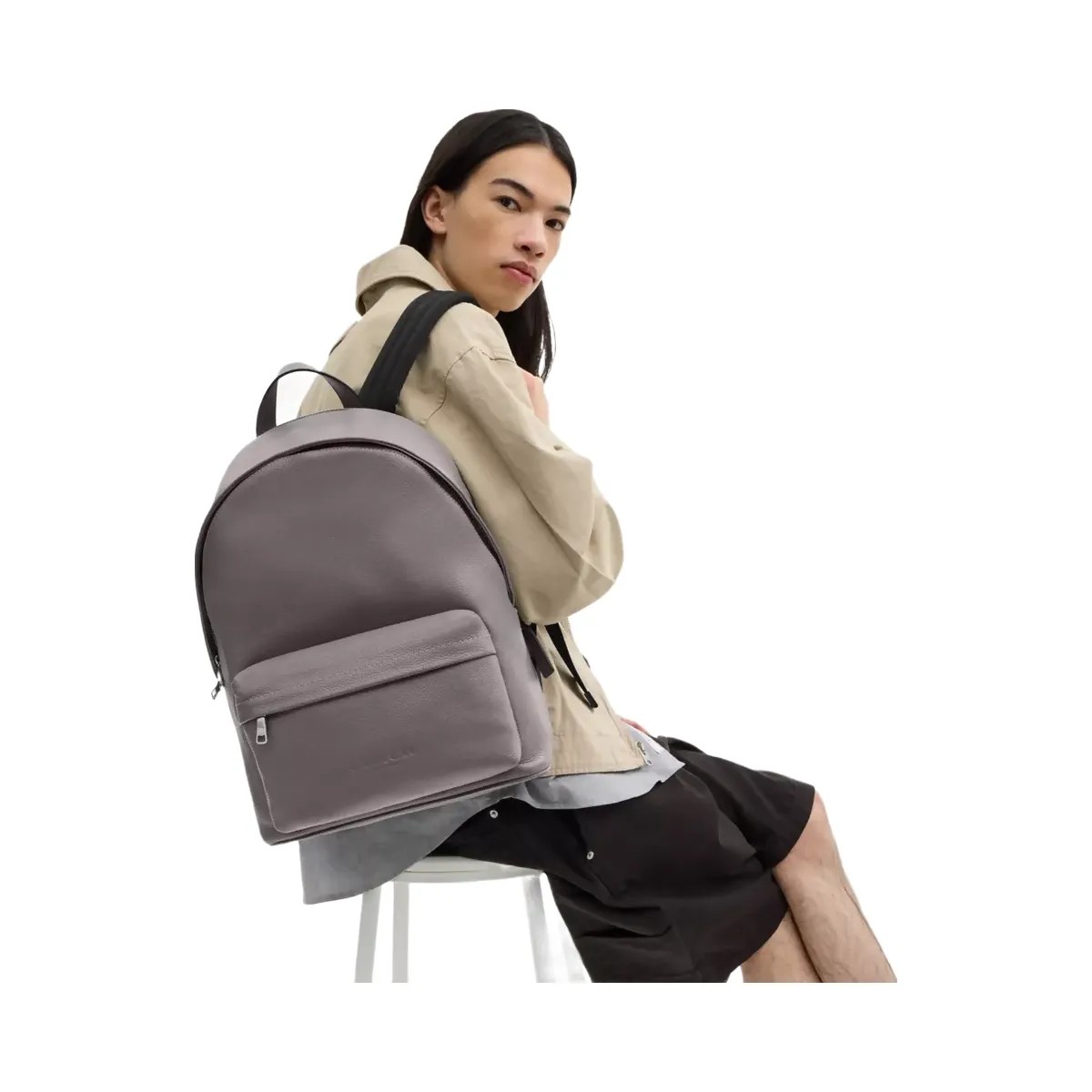 Coach Taylor Backpack in Silver Graphite - HypeFly India View 4