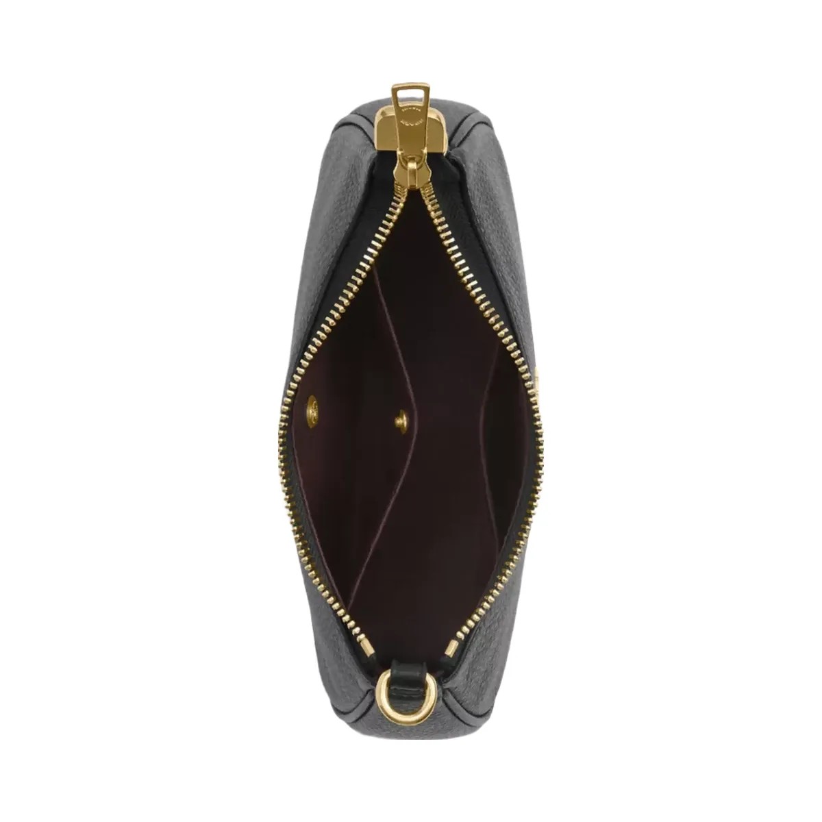Coach Teri Mini Crossbody Bag in Gold Black - HypeFly India View 4