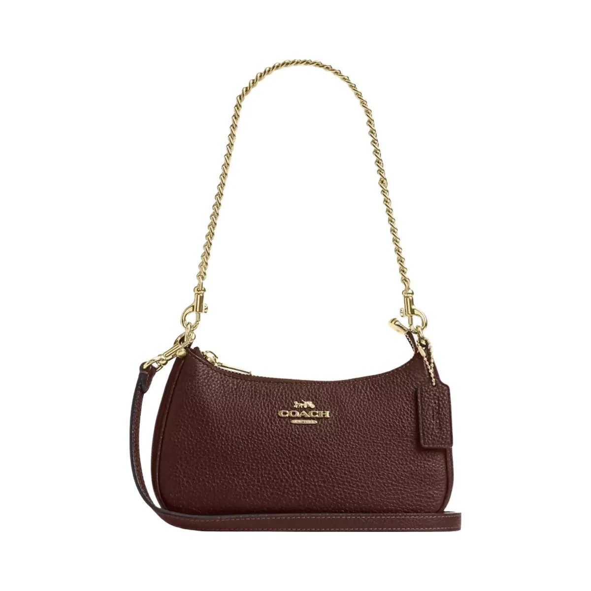 Coach Teri Mini Crossbody Bag in Gold Maple - HypeFly India View 1