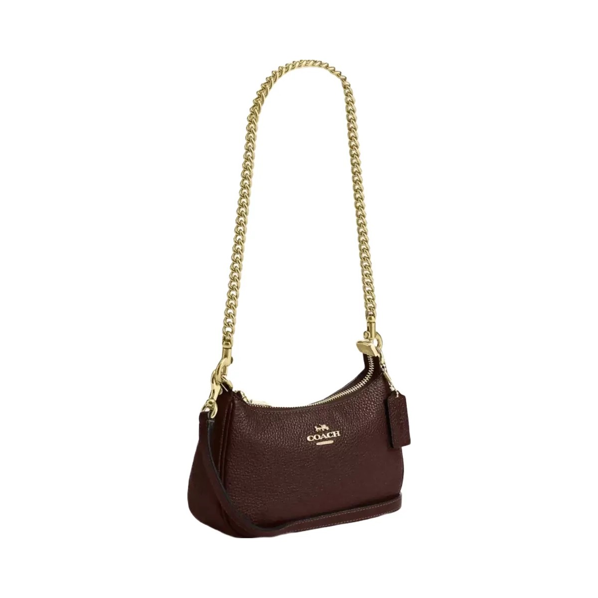 Coach Teri Mini Crossbody Bag in Gold Maple - HypeFly India View 2