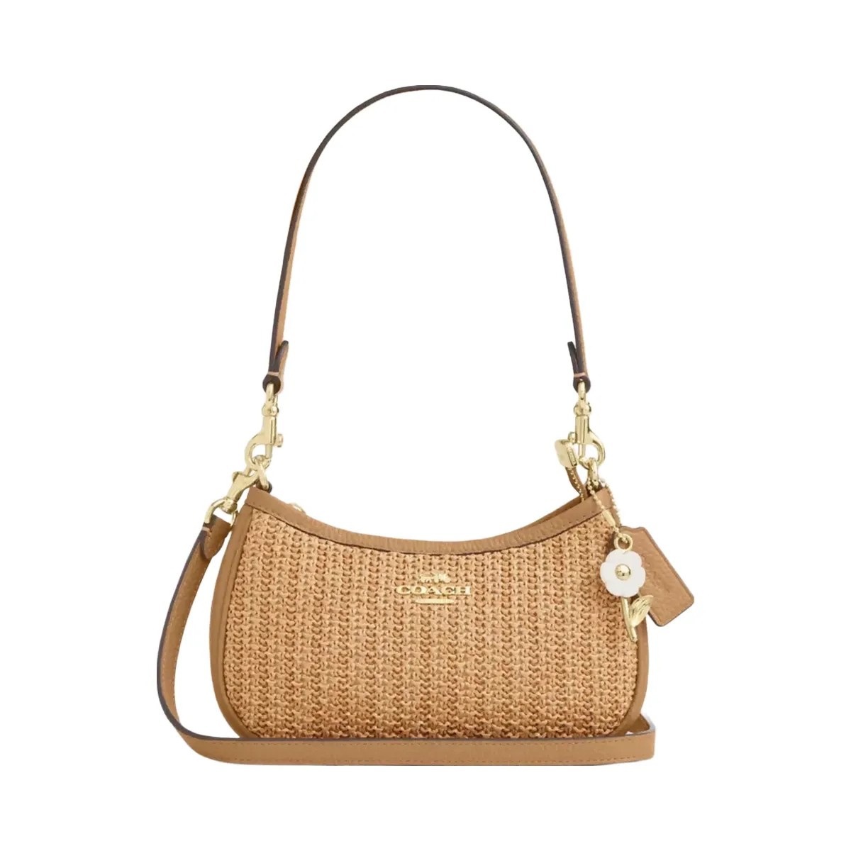 Coach Teri Mini Crossbody Bag in Gold Toast - HypeFly India View 1