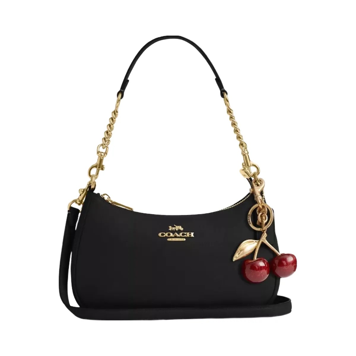 Coach Teri Shoulder Bag in Gold Black - HypeFly India View 6