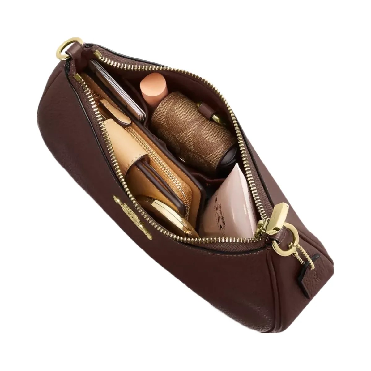 Coach Teri Shoulder Bag in Gold Maple - HypeFly India View 4