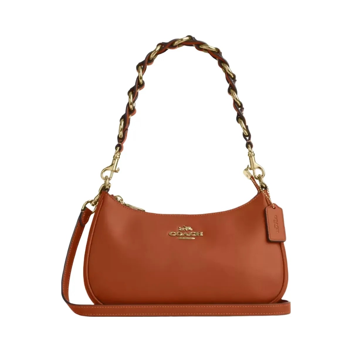 Coach Teri Shoulder Bag in Im Amber Brown - HypeFly India View 1