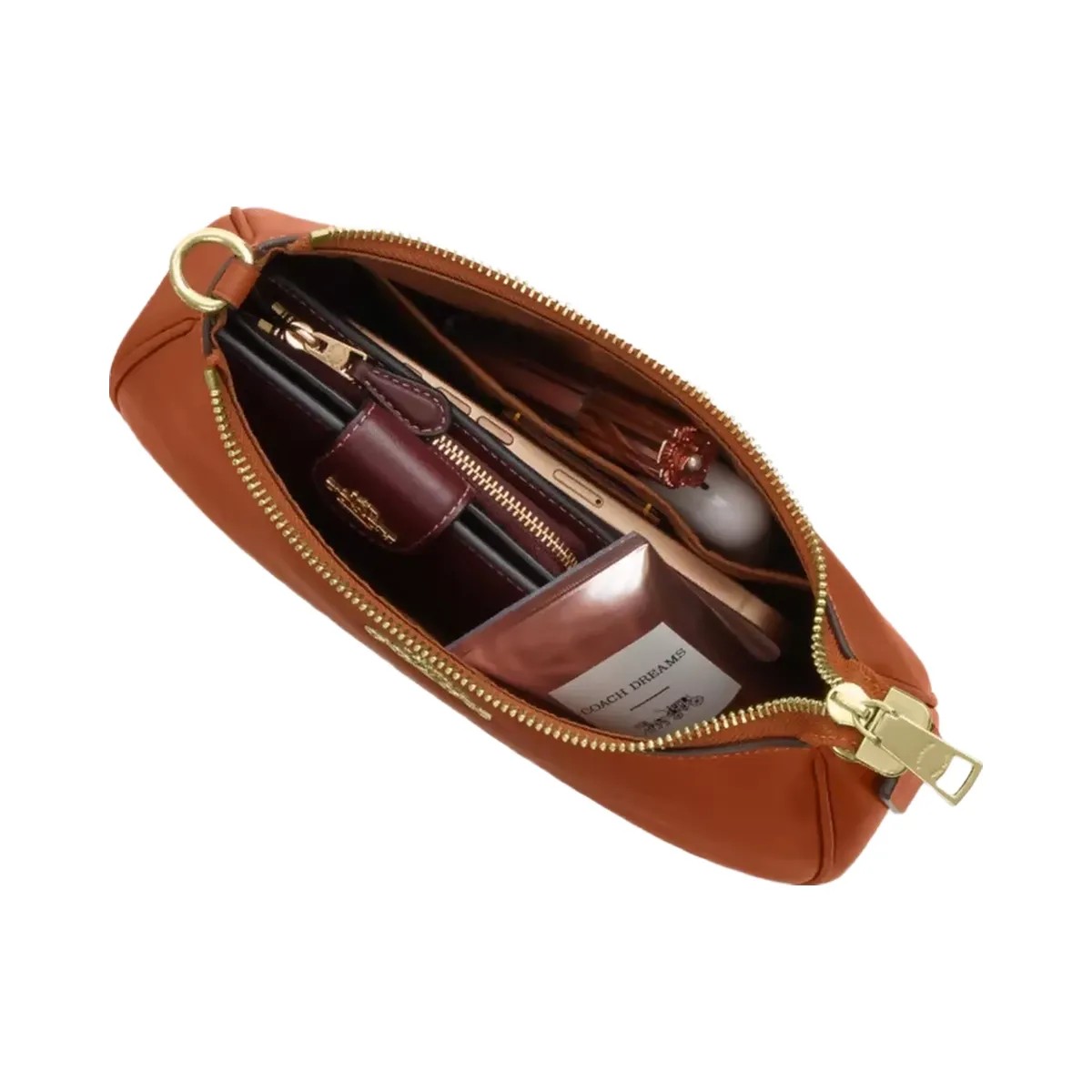 Coach Teri Shoulder Bag in Im Amber Brown - HypeFly India View 3