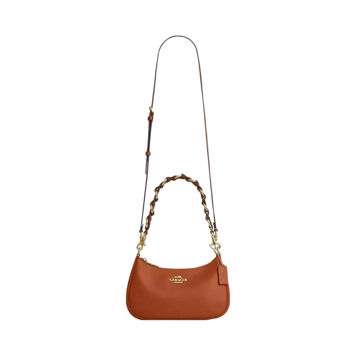 Coach Teri Shoulder Bag in Im Amber Brown - HypeFly India View 6