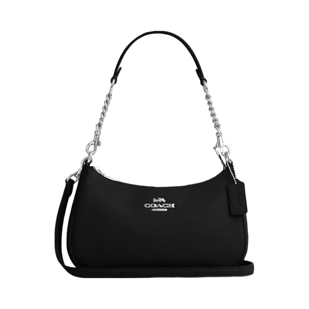 Coach Teri Shoulder Bag in Silver Black - HypeFly India View 1