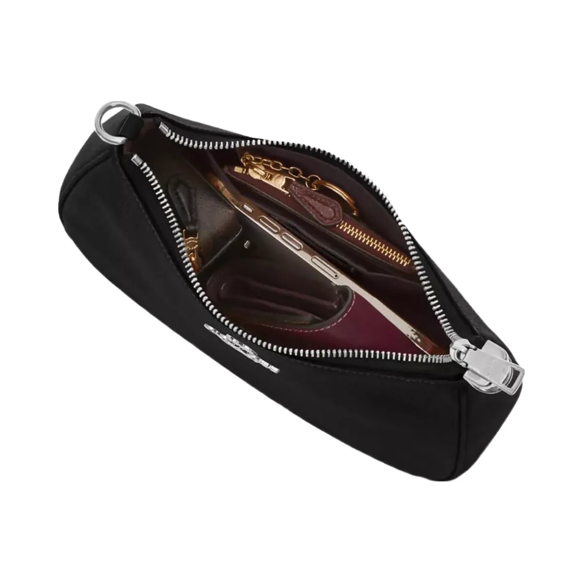 Coach Teri Shoulder Bag in Silver Black - HypeFly India View 3